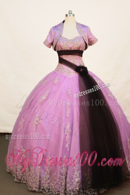 Affordable Strapless Lavender Sash Quinceanera Dress for Sale