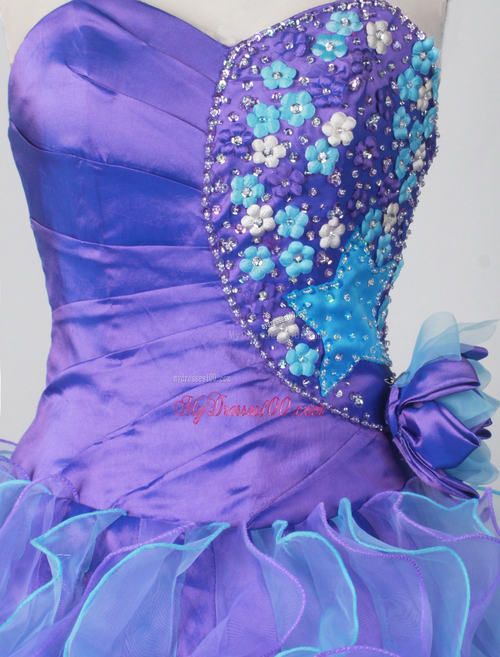 Hot Sale Special Two-toned Sweetheart Quinceanera Gowns for Girls