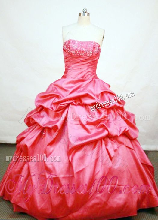 Ruching and Pick-ups Quinceanera Dress with Appliques