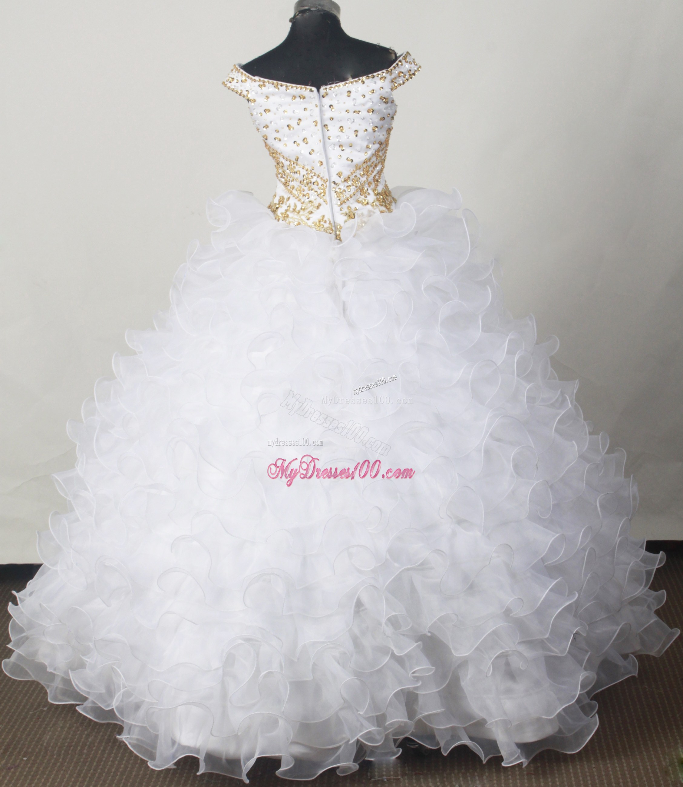 Beautiful Off The Shoulder Beading Quinceanera Dresses Ruffles Layers