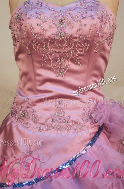 Lavender Appliques Sweetheart Quinceanera Dresses with Layers