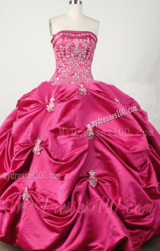 Bodice Beading Embroideries and Pick-ups Decorated Quinceanera Dress