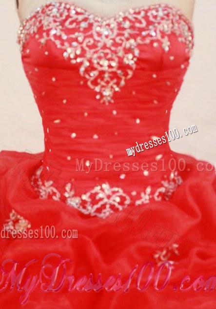 Ruffled Layers Puffy Sweet 16 Dresses with Ruche and Appliques