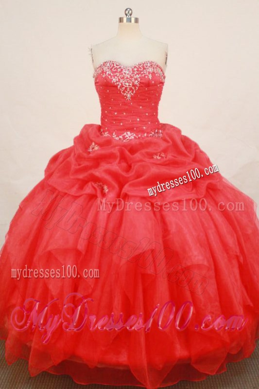 Ruffled Layers Puffy Sweet 16 Dresses with Ruche and Appliques