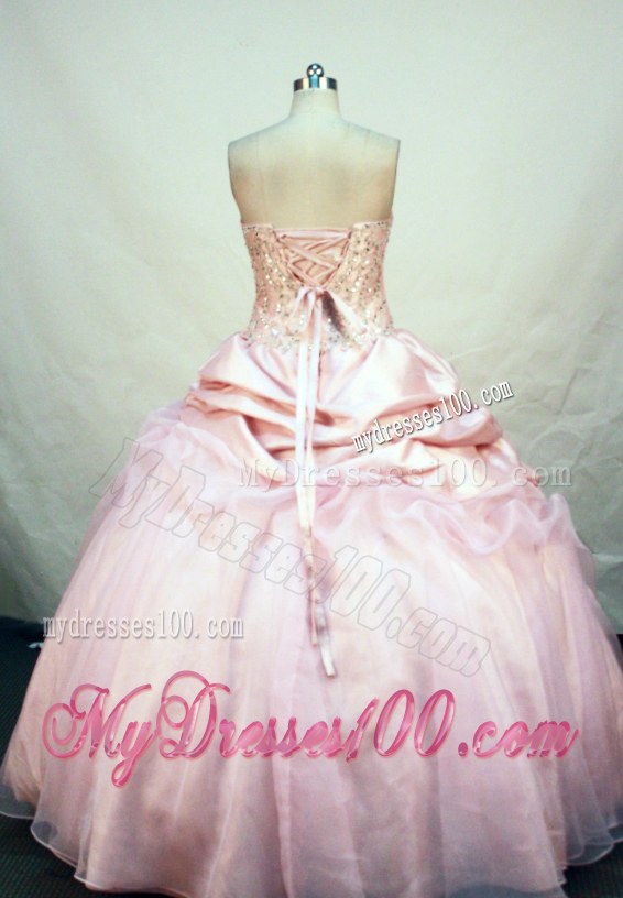 Beading and Pick-ups Accent Blush Pink Quinceanera Dress