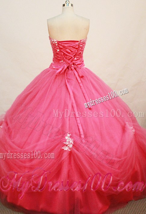 Beading Strapless Floor Length Quinceanera Dresses Ball Gown in Fashion