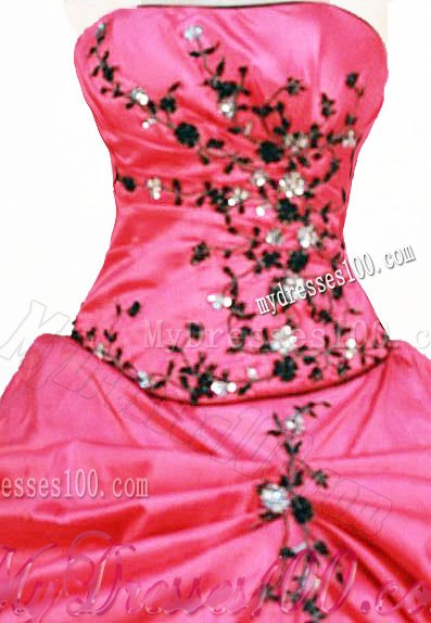 Chic Quinceanera Dresses Decorated by Diamond and Floral Embroideries