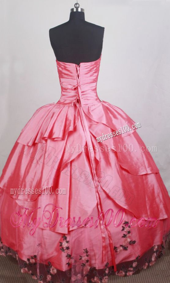 Detachable Layered Sweet 16 Quinceanera Dress in Hot Pink