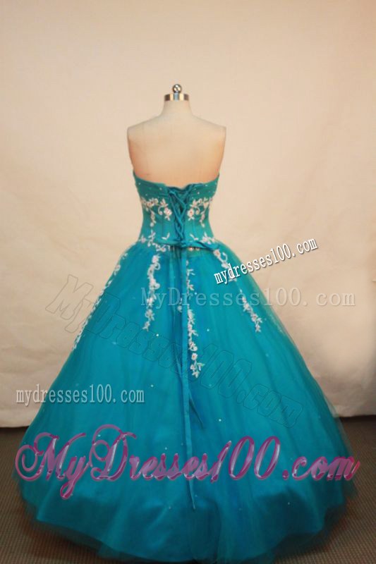A-line Sequined Sweetheart Quinceanera Dresses with Appliques