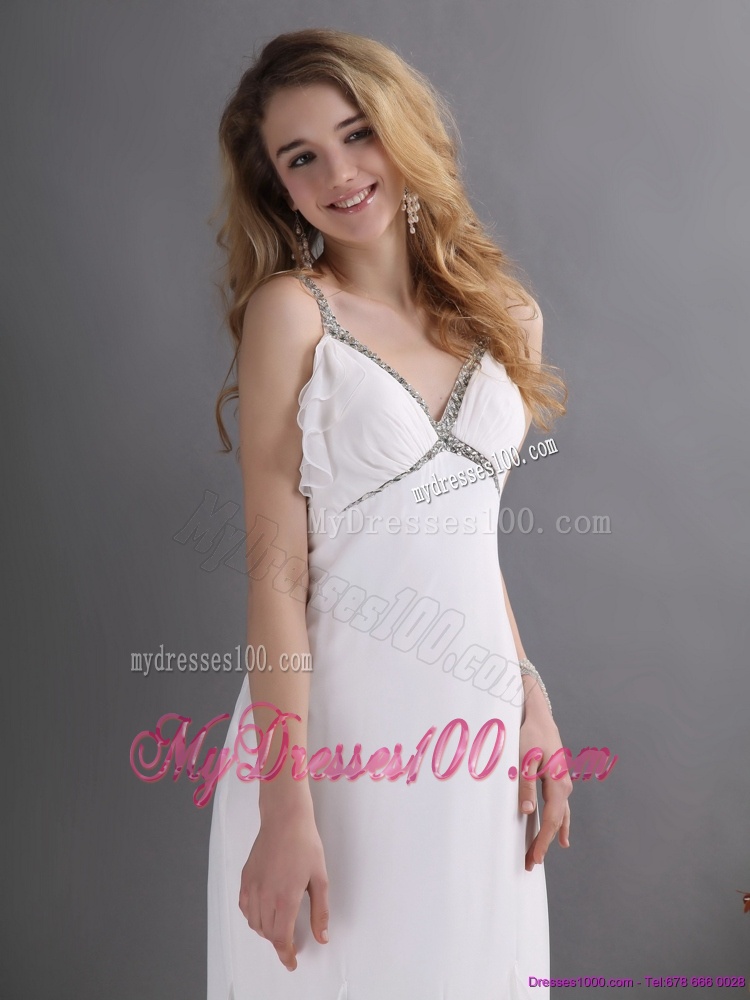 2016 Modest Empire Criss Cross Wedding Dress with Beading