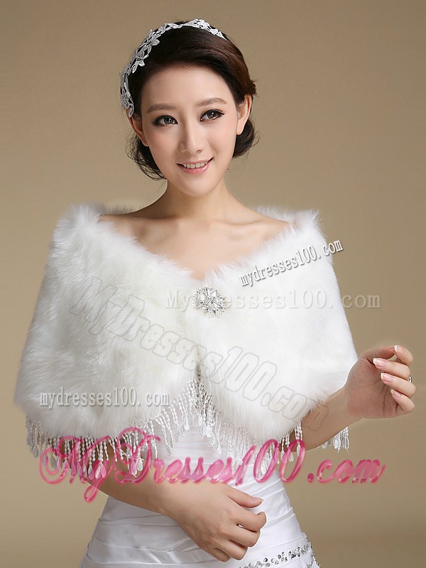 Ruffled Sweetheart Ruched White Wedding Dresses with Brush Train