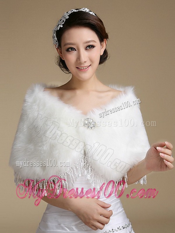 White Strapless Ruffled Short Bridal Dresses with Hand Made Flower