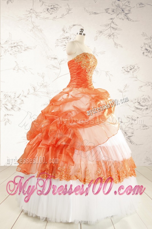2016 Perfect Strapless Quinceanera Dresses with Beading
