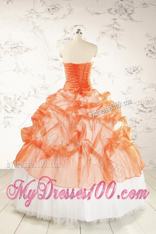 2016 Perfect Strapless Quinceanera Dresses with Beading
