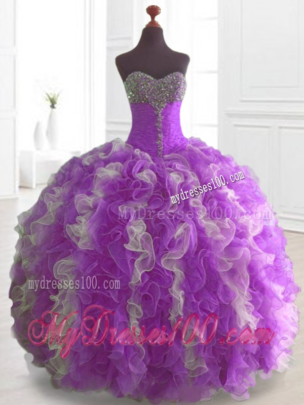 Elegant Multi Color Sweet 16 Dresses with Beading and Ruffles