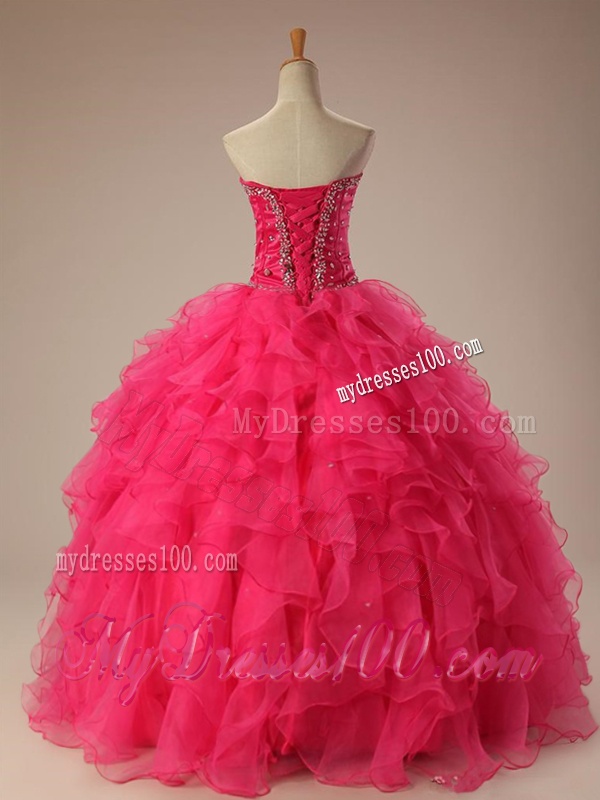 Fashionable Sweetheart Quinceanera Dresses with Beading and Ruffles for 2016
