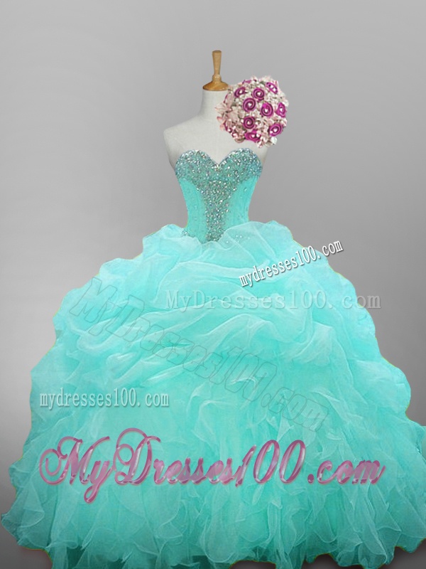 Gorgeous Sweetheart Beaded Quinceanera Dresses with Ruffled Layers