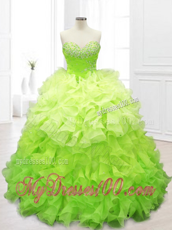 New Arrivals Ball Gown Sweet 16 Dresses with Beading and Ruffles