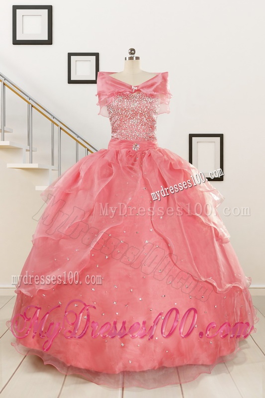 Pretty Beaded Ball Gown Sweetheart Quinceanera Dresses