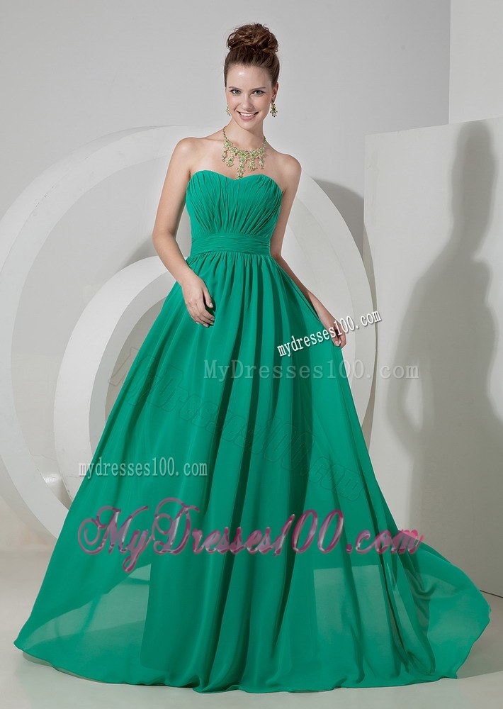 Turquoise Ruching Sweetheart Dama Dresses For Quinceanera 2013