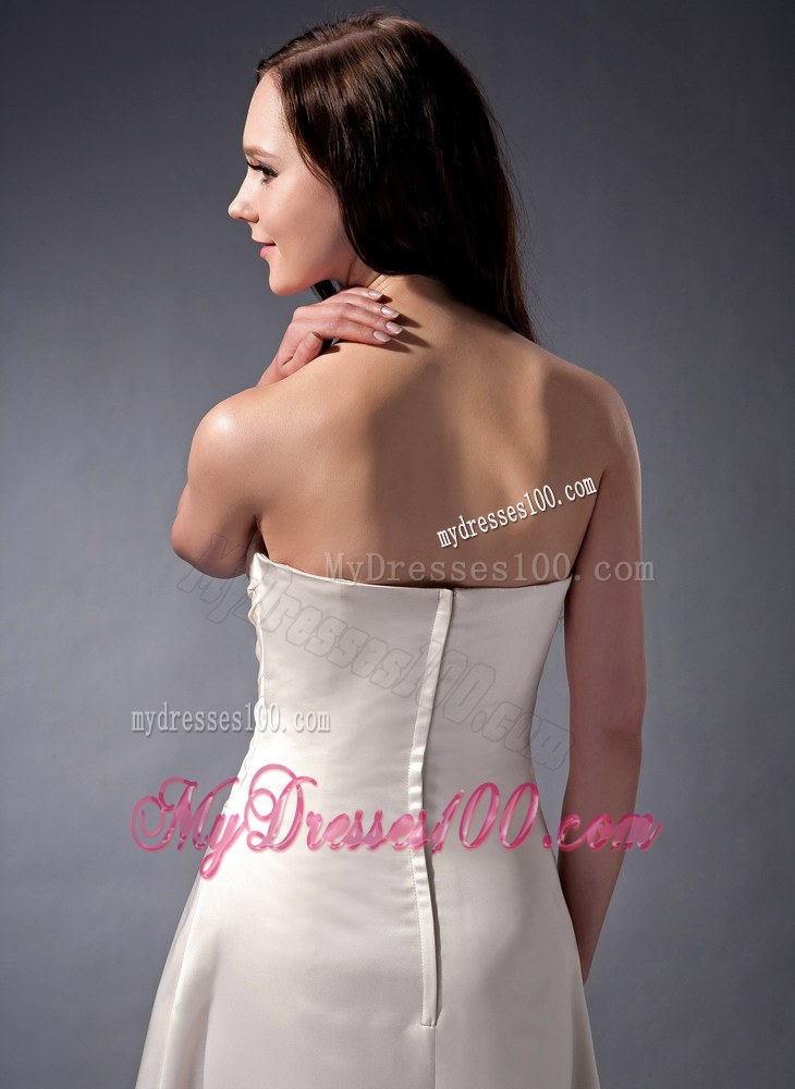 New Off White Strapless Ruche Dama Dresses For Quinceanera 2013