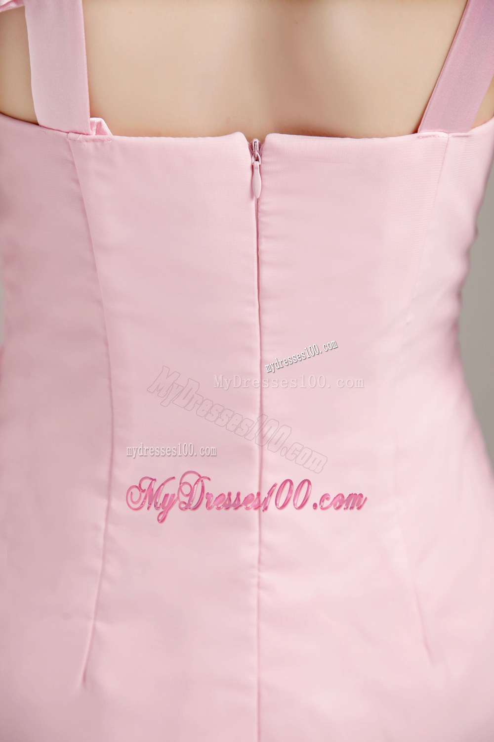 Baby Pink Empire Asymmetrical New Dama Dresses For Quinceanera