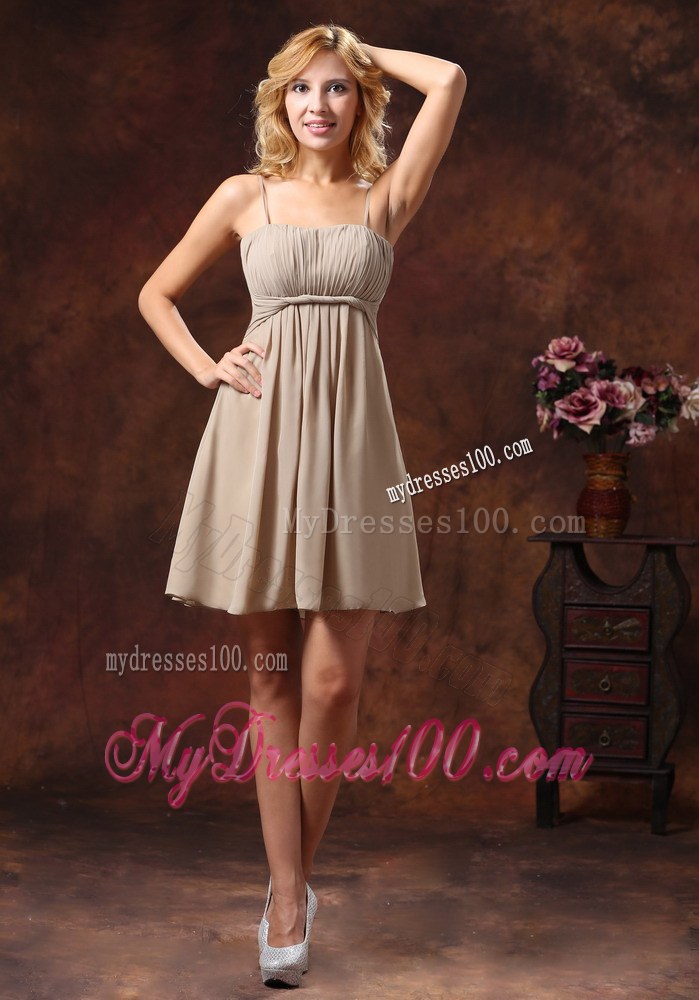Spaghetti Straps Neckline Dama Dresses For Quinceanera with Gray