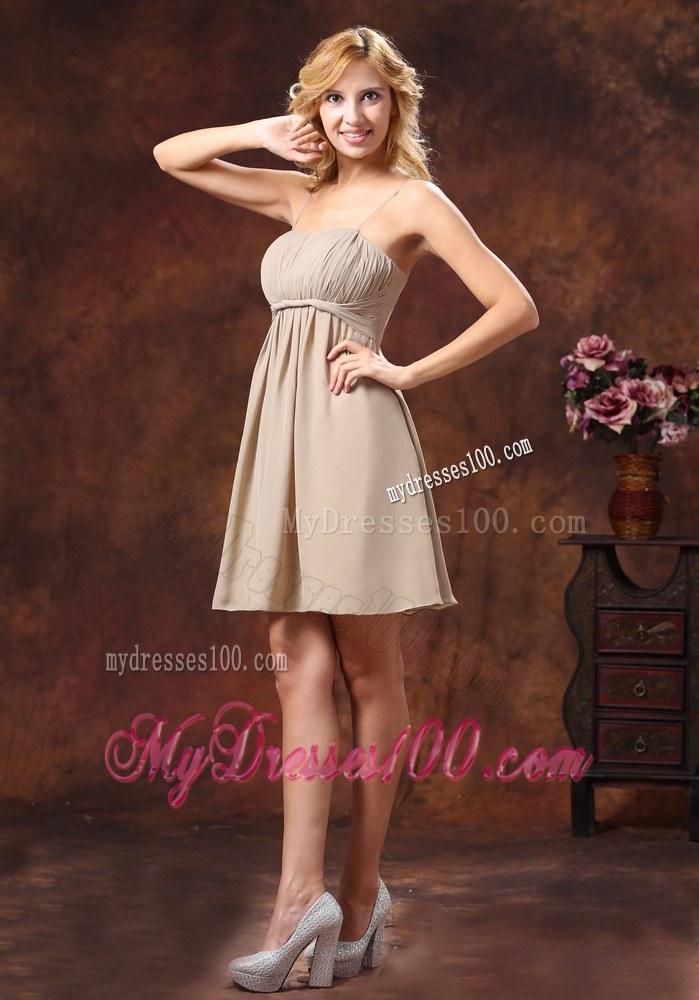 Spaghetti Straps Neckline Dama Dresses For Quinceanera with Gray