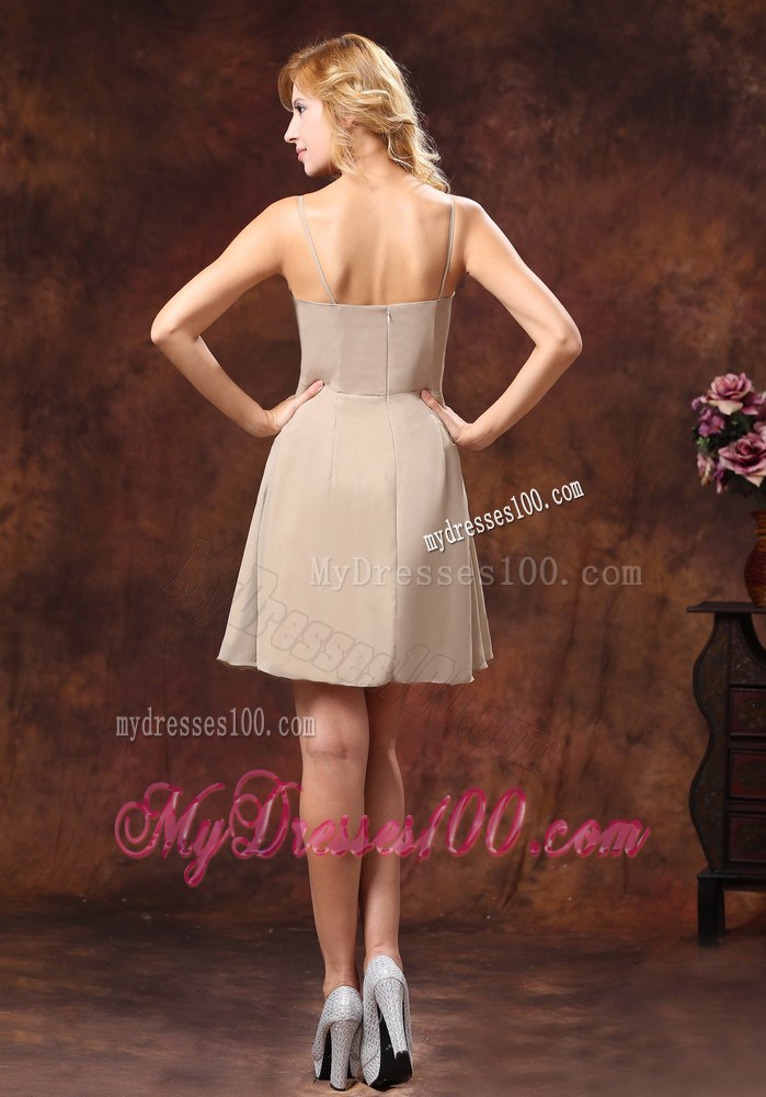Spaghetti Straps Neckline Dama Dresses For Quinceanera with Gray