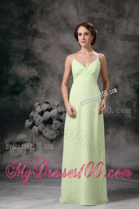 Yellow Green Straps Dama Dresses For Quinceanera for Party in Spring