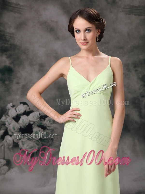 Yellow Green Straps Dama Dresses For Quinceanera for Party in Spring