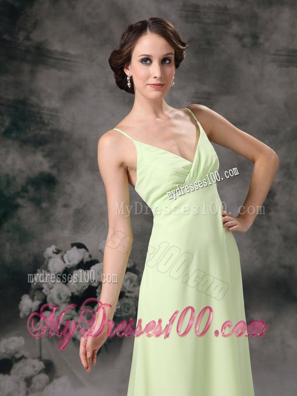 Yellow Green Straps Dama Dresses For Quinceanera for Party in Spring