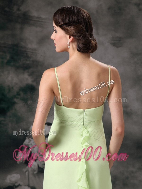 Yellow Green Straps Dama Dresses For Quinceanera for Party in Spring