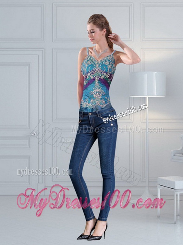 2016 Detachable Multi Color Quinceanera Gown with Hand Made Flower and Pick Ups