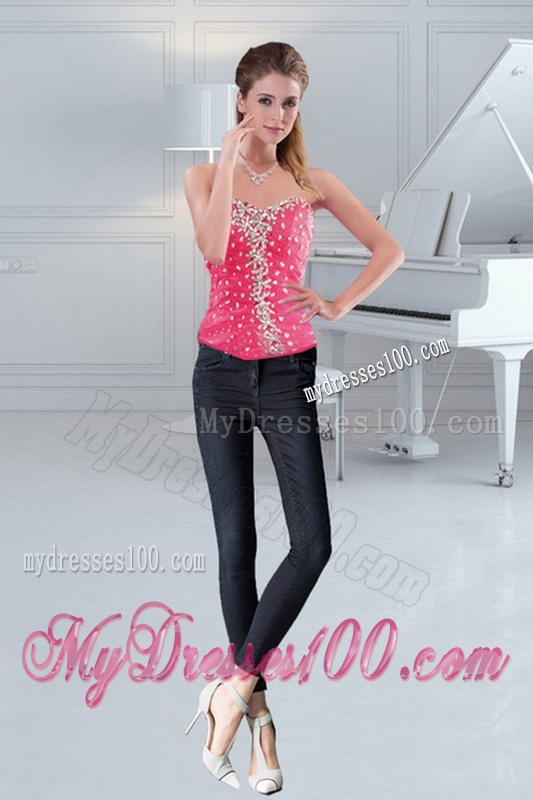 2016 Pretty Hot Pink Sweetheart Sweet 15 Dresses with Beading and Ruffles