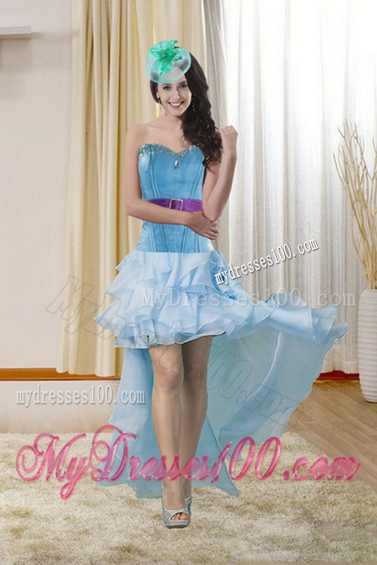 2016 Pretty Multi Color Dresses for Quince with Ruffles and Beading