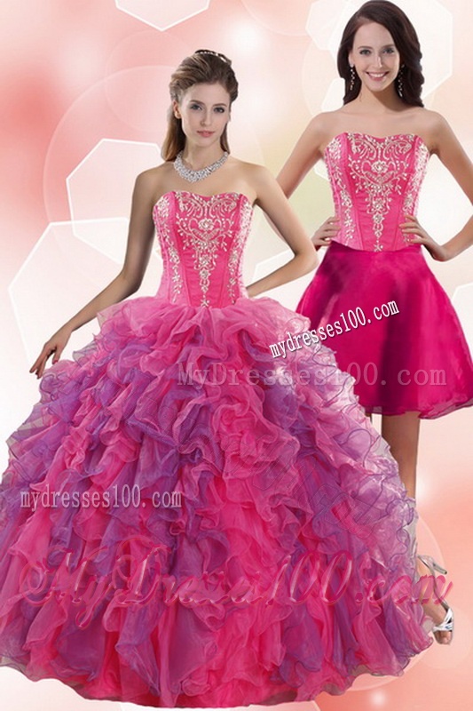 2016 Spring Multi Color Quinceanera Dresses with Appliques