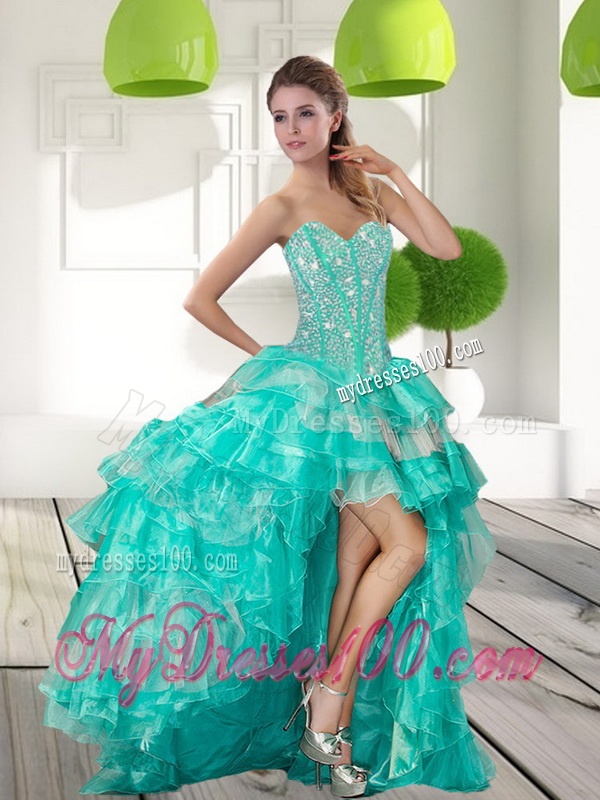 Delicate Beading and Ruffled Layers Quinceanera Gowns in Multi Color for 2016