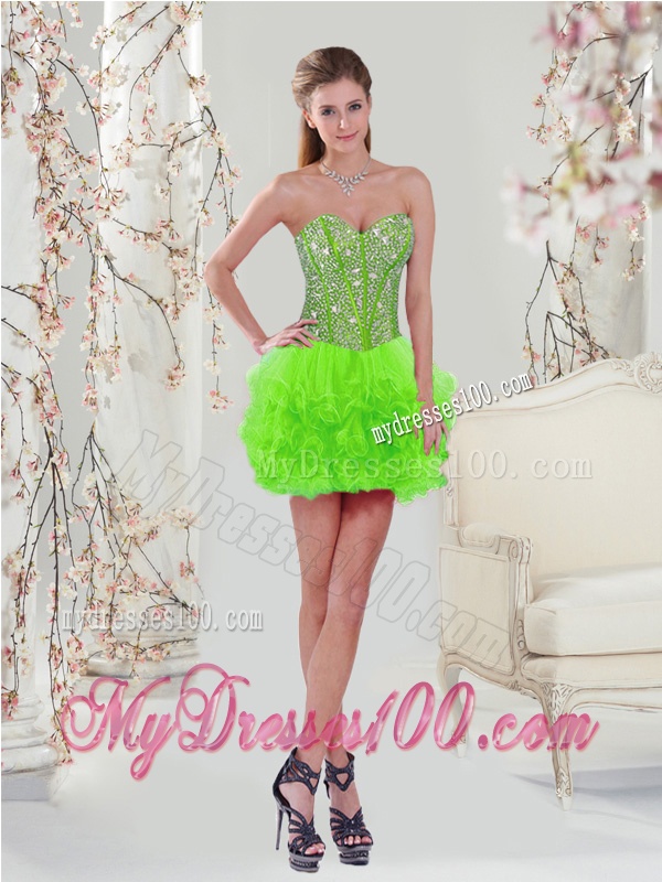 Luxurious Beaded Sweetheart Detachable Sweet 16 Dresses with Floor Length