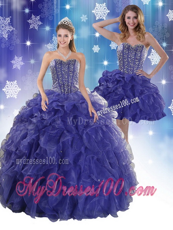 The Most Popular Royal Bule Quinceanera Dresses with Beading and Ruffles