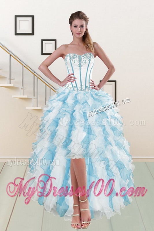 2016 New Style Ruffles Quinceanera Dresses in Multi Color