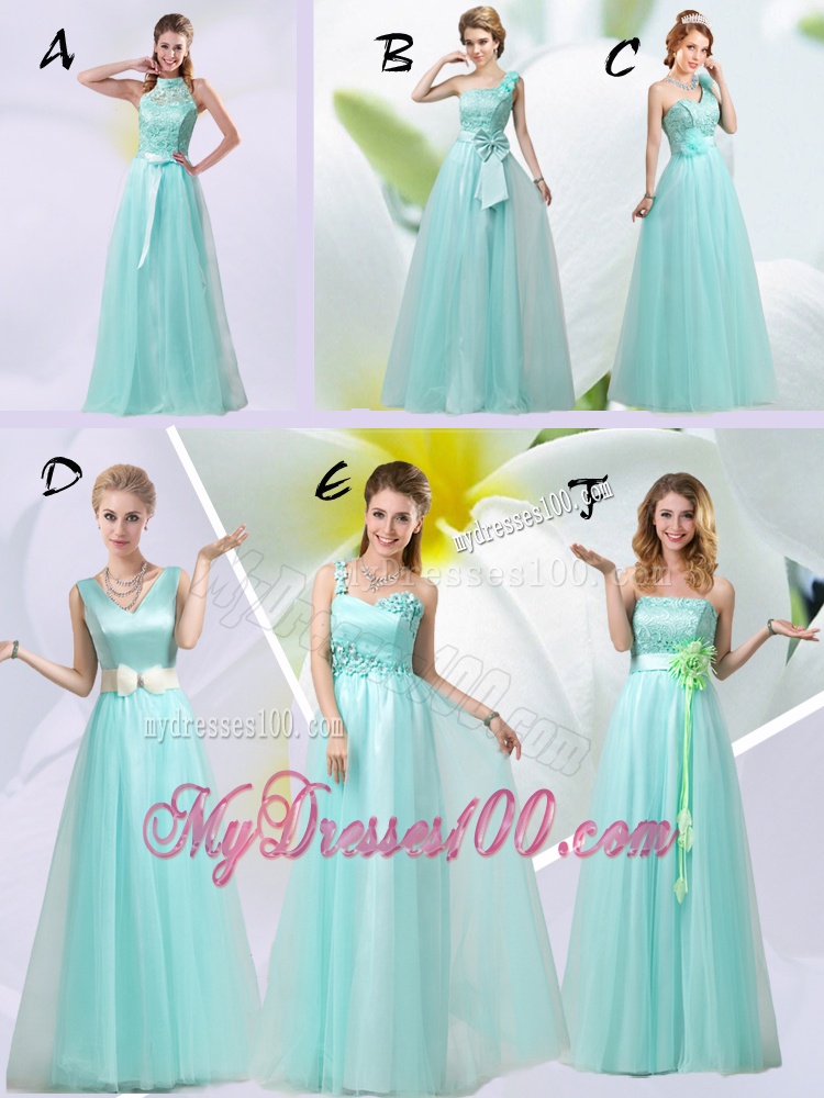 2016 Discount One Shoulder Bridesmaid Dresses with Hand Made Flowers and Bowknot
