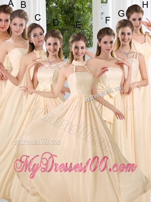 Empire One Shoulder Lace Up Bridesmaid Dress with Ruching