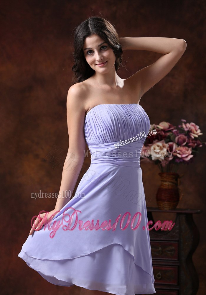 2013 New Arrival Lilac Discount Bridesmaid Dress with Pleats