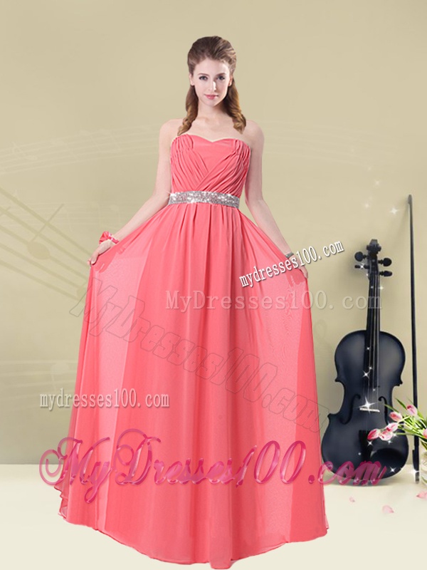 Brand New Strapless Beaded Dama Dresses Floor Length