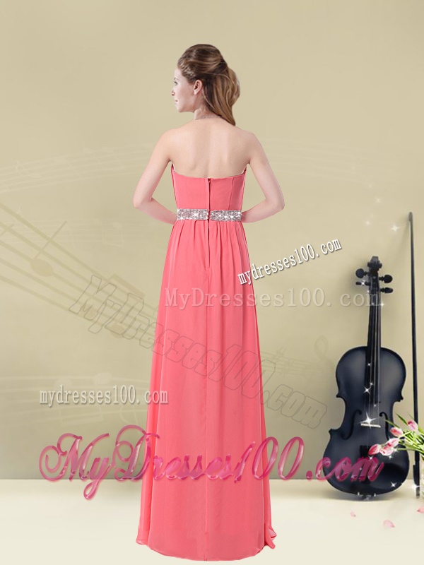 Brand New Strapless Beaded Dama Dresses Floor Length