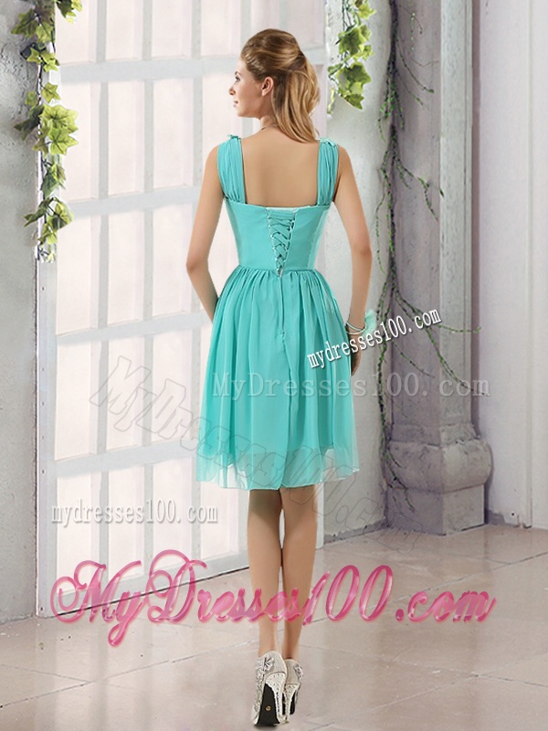 Straps Ruching Sweetheart A Line 2016 Elegant Dama Dress