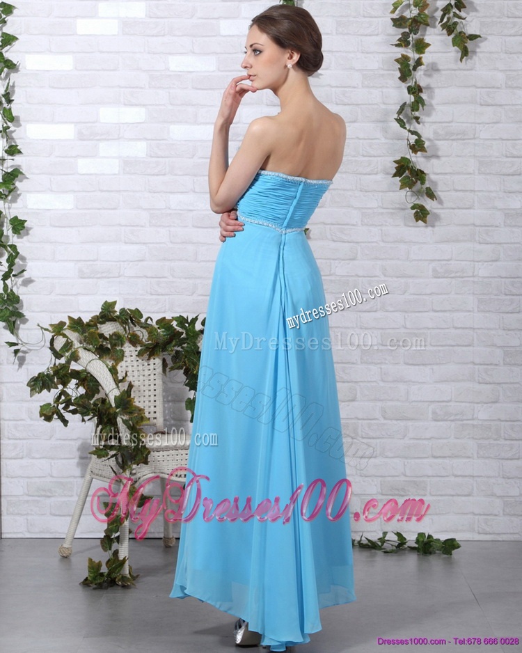 2016 Gorgeous Long Evening Dresses with Ruching and Beading