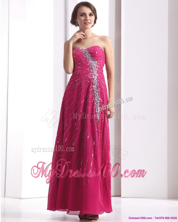 2016 Pretty Sweetheart Floor Length Evening Dress with Beading