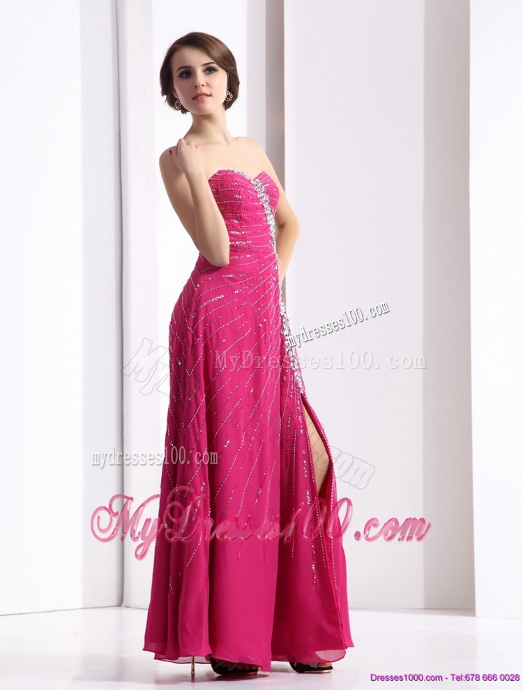 2016 Pretty Sweetheart Floor Length Evening Dress with Beading